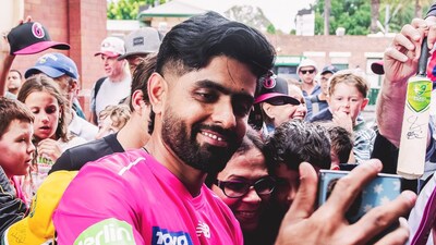 Babar Azam had a forgettable campaign in the BBL.(PC: @SixersBBL)
