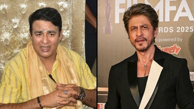 BJP's Sangeet Som (left) attacks Shah Rakh Khan (right).