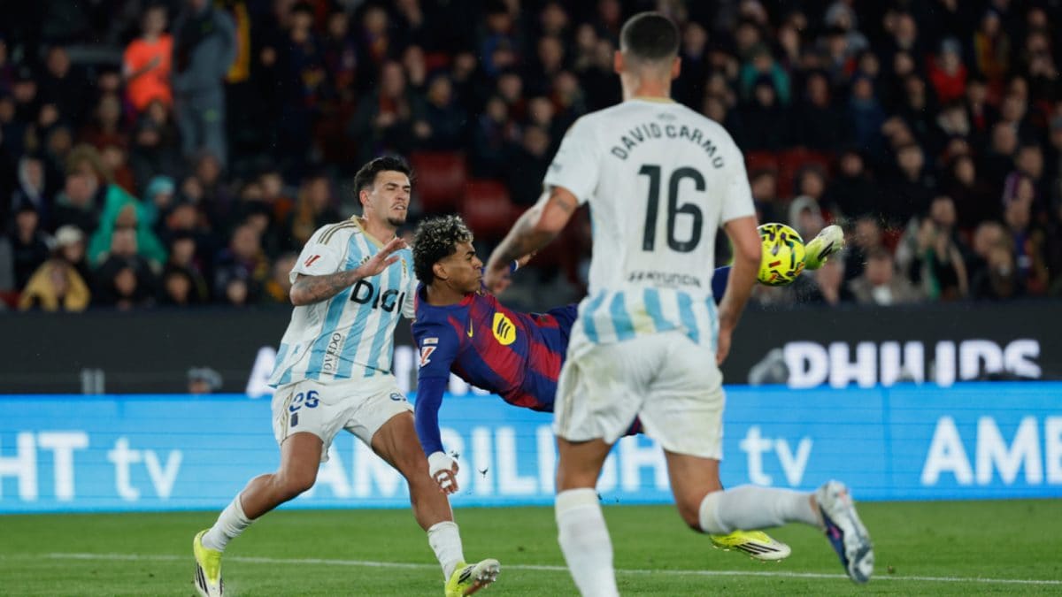 Lamine Yamal Takes Flight: Bicycle Kick Brilliance Fires Barcelona Back To The Top | WATCH