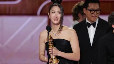 EJAE Fights Tears at Golden Globes.