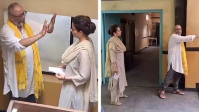 Kangana Ranaut begins filming her next Bharat Bhhagya Viddhaata.