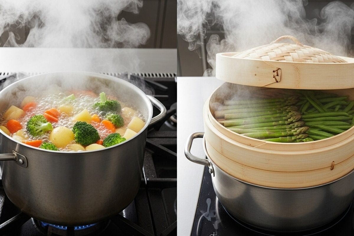 Steaming Vs Boiling? The Healthiest Way To Cook Vegetables