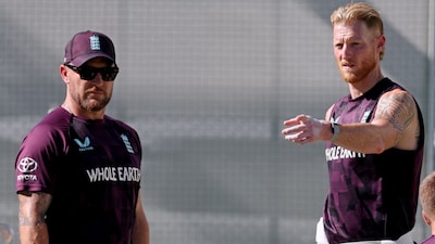 Brendon McCullum and Ben Stokes.(AFP Photo)
