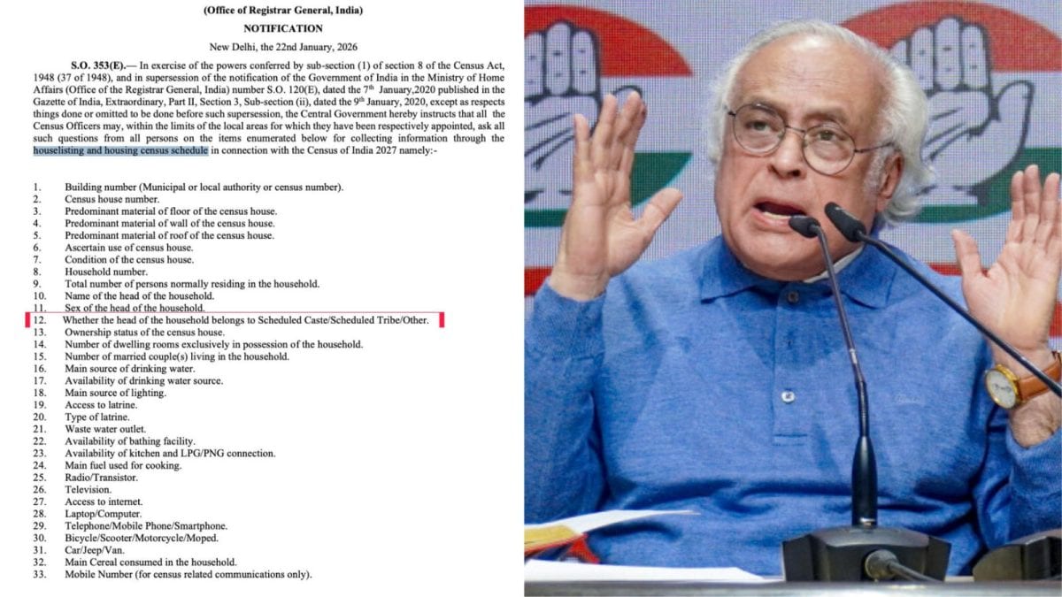 Congress Takes A Swipe At Centre Over 'Missing' OBC Option In Question 12 Of Upcoming Census