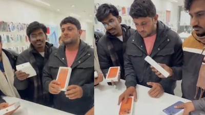 He is said to have bought 10 iPhones, spending around Rs 15 lakh. (Photo Credit: X)