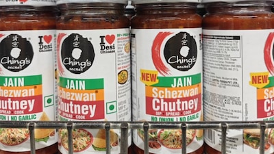 Jain Schezwan Chutney 250-gram bottle usually costs Rs 94. (Photo Credit: X)