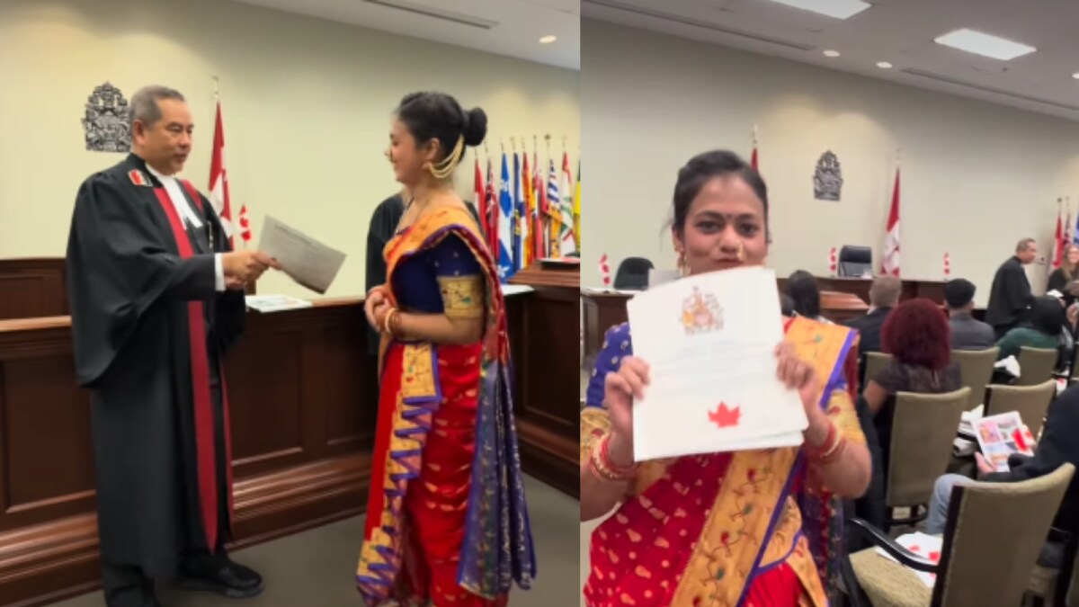 Marathi Woman Takes Oath in Nauvari Saree