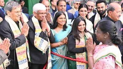 Subhash Ghai attended the President’s At-Home Reception on January 26.