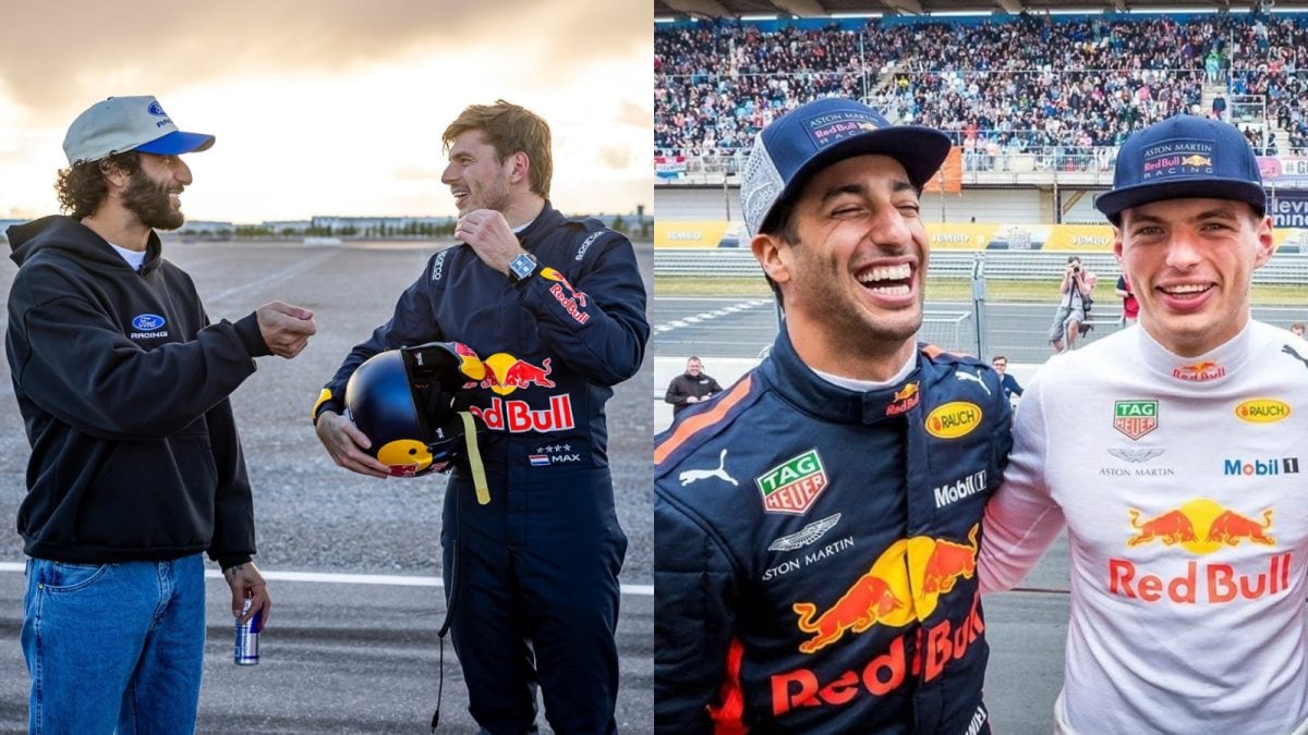 'Max-iel' Reunited! Verstappen Sheepishly Nudges Ricciardo To Race Again | WATCH