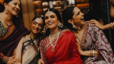 Deepika Padukone at her best friend Sneha Ramchander’s wedding in New York.