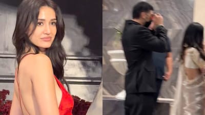 Disha Patani is spotted with her alleged beau at Nupur Sanon–Stebin Ben’s reception.