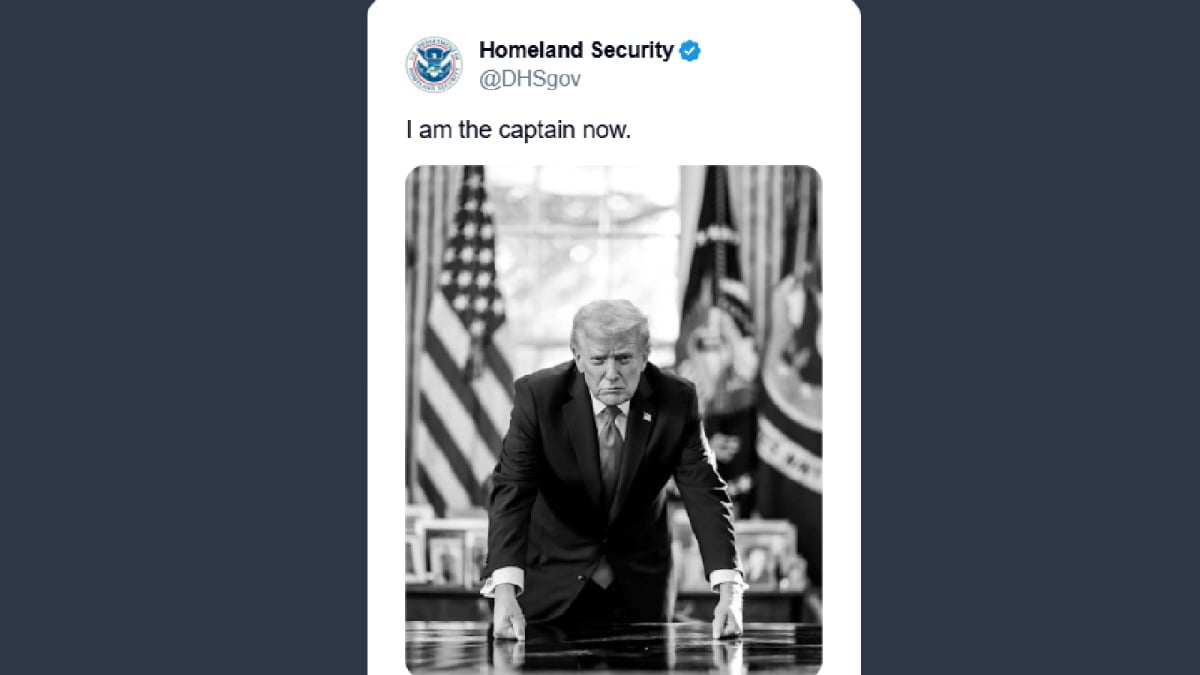 US Homeland Security Uses ‘I Am The Captain Now’ Meme As Trump Ends Protected Status For Somalis