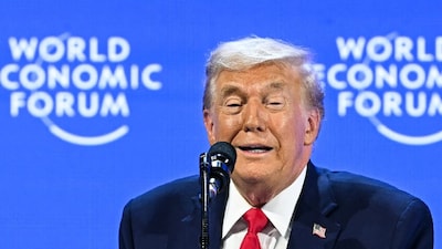 US President Donald Trump delivers a special address during the World Economic Forum (WEF) annual meeting in Davos on January 21, 2026. (IMAGE: AFP)