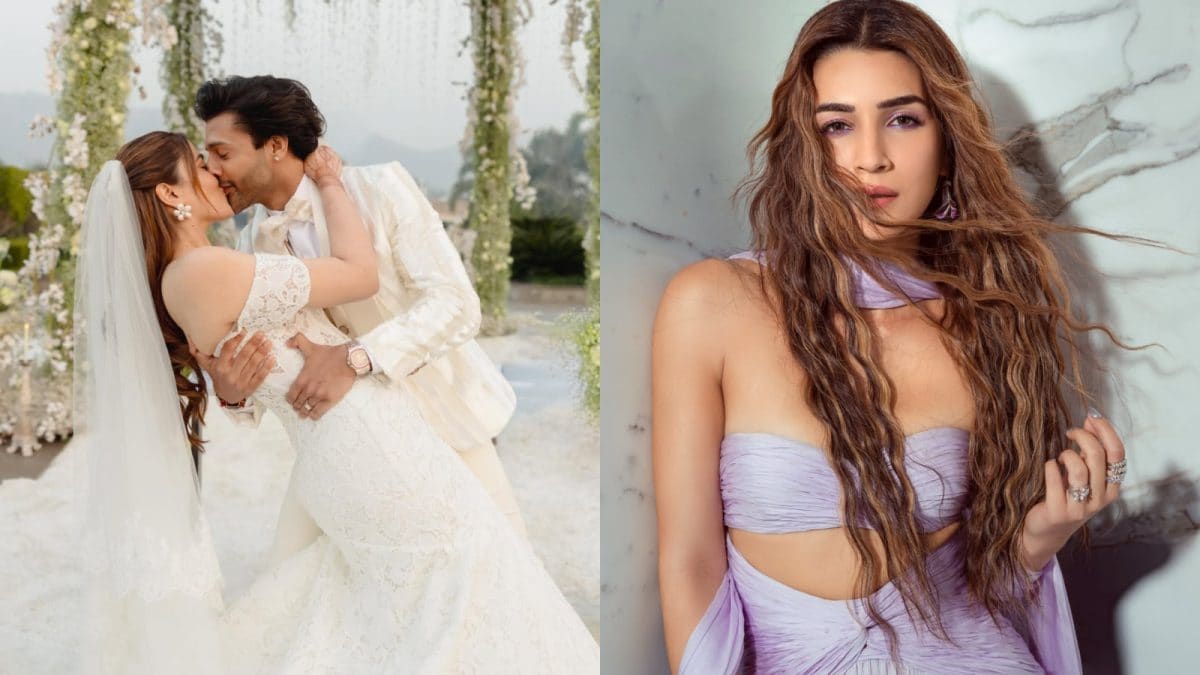 Kriti Sanon Says ‘My Heart Is Full’ As She Shares Nupur Sanon And Stebin Ben’s Wedding Picture | Bollywood News Kriti Sanon Says ‘My Heart Is Full’ As She Shares Nupur Sanon And Stebin Ben’s Wedding Picture | Bollywood News