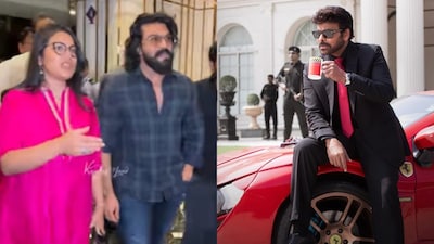 Konidela family watched Chiranjeevi’s Mana Shankara Vara Prasad Garu. (Left Pic Credit: artistrybuzz_)