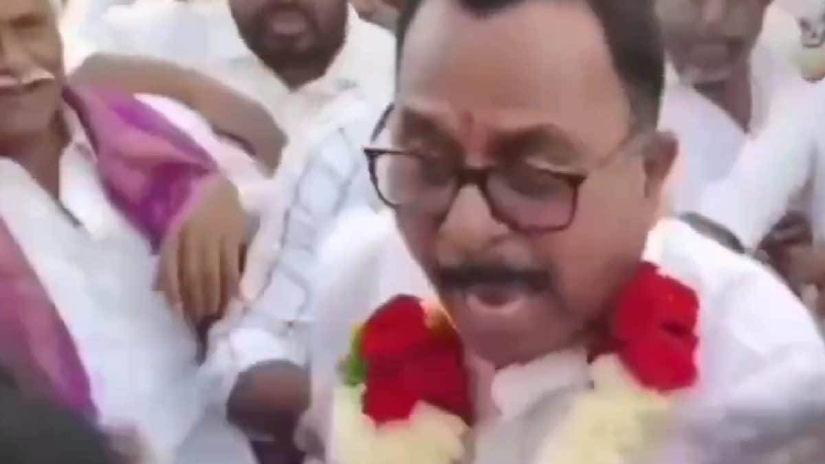 'Who Are You To Break The Coconut': Congress MP Assaults MLA Vijayudu, BRS Shares Video