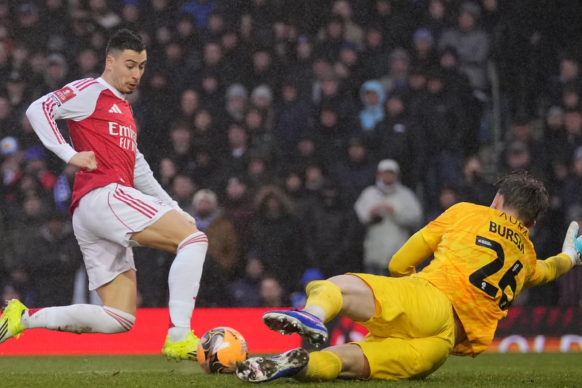 Gabriel Martinelli Answers Critics With Hat-Trick As Arsenal Beat Portsmouth 4-1 In FA Cup