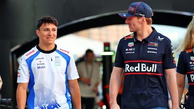 Hadjar was promoted to Red Bull after his stellar rookie season in 2025 (X)