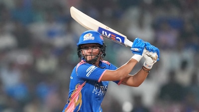 Harmanpreet Kaur ran the show against GG.(PTI Photo)