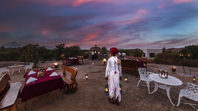 A scenic three-hour drive from Udaipur and Jodhpur, unfolds into the leopard lands of Jawai, where Cheetahgarh Resort & Spa brings luxury to the wilderness without losing its earthiness