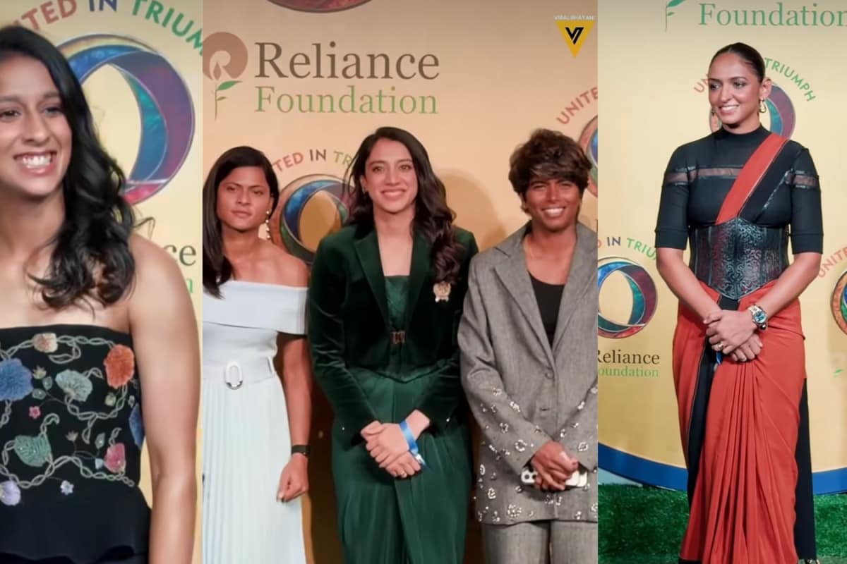 Harmanpreet Kaur, Smriti Mandhana, Jemimah Rodrigues Shine In Style At Reliance Foundation’s Event