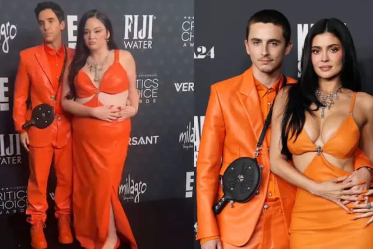 Hacks Stars Spoof Timothée Chalamet And Kylie Jenner’s Viral Orange Red Carpet Look