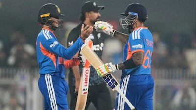 India chased down 154-run target in 10 overs to win the 3rd T20I against New Zealand by 8 wickets. (Picture Credit: AP)