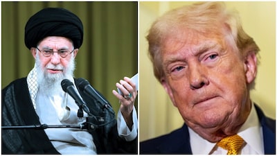 Supreme Leader Ayatollah Ali Khamenei and US President Donald Trump. (AP file photos)