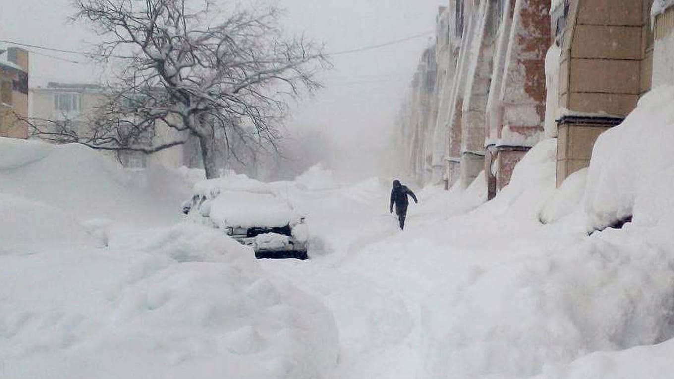 Apocalyptic Scenes As Russia's Kamchatka Battles Record Snowfall | Photos