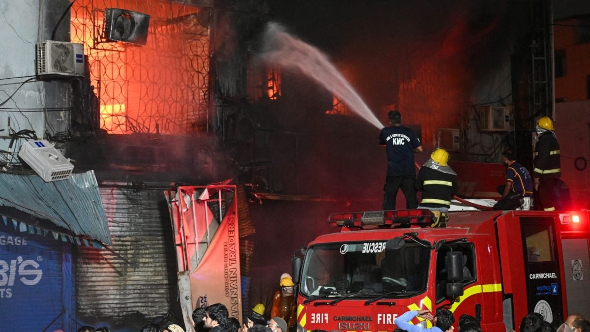 Six Killed, Several Injured As Massive Fire Engulfs Gul Plaza Mall In Pakistan's Karachi