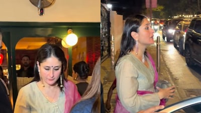 Kareena Kapoor Turns Head In A Minimal Traditional Look, Gets Papped With Karisma Kapoor 