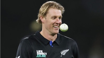 Kyle Jamieson picked up four wickets in 1st IND-NZ ODI. (Picture Credit: AFP)
