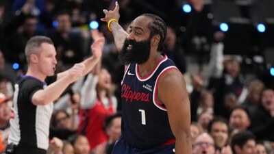 LA Clippers' James Harden (AP)