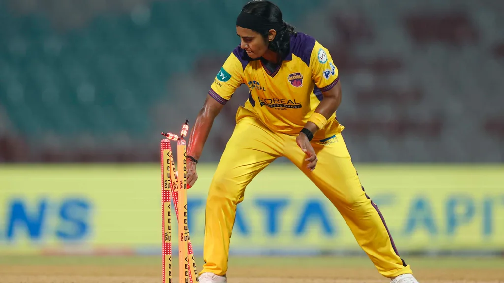 Sajeevan Sajana was run out in the final delivery of the innings as MI concluded at 161/5. (WPL)