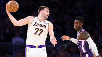 Luka Doncic and Dennis Schroder (AP)