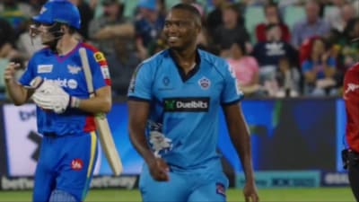 Lungi Ngidi becomes first bowler to take hat-trick in SA20. (Picture Credit: Screengrab)