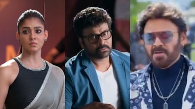 The Mana Shankara Vara Prasad Garu trailer introduces Chiranjeevi as a former RAW agent navigating domestic life, romance with Nayanthara, and a surprise mass cameo by Venkatesh.