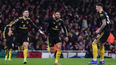 Manchester United's Matheus Cunha stunned the Emirates (PL Media)