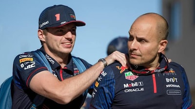 Max Verstappen and Gianpiero Lambiase (X)