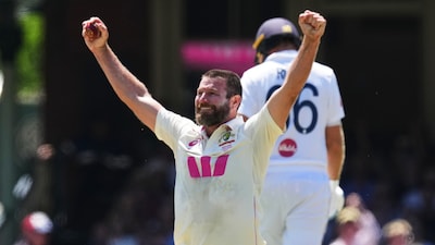Michael Neser after getting Joe Root out (AP)