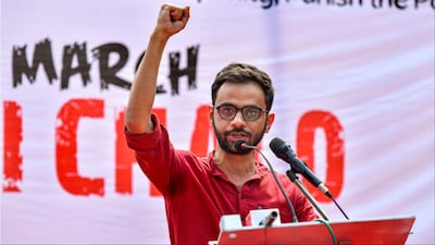 A file photo of activist Umar Khalid (PTI)