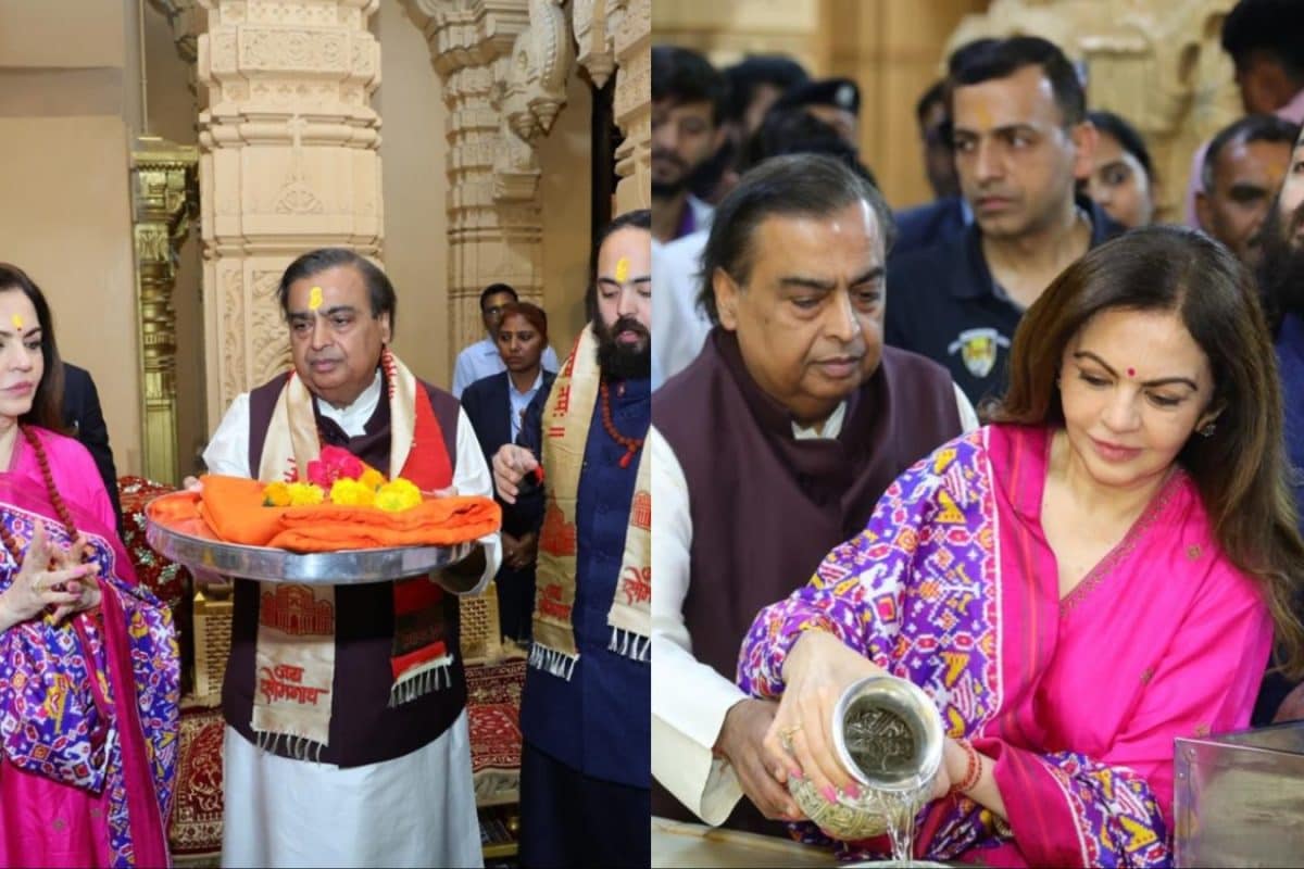 Nita Ambani Ditches Her Exquisite Sarees For A Patola Suit Moment At Somnath Temple