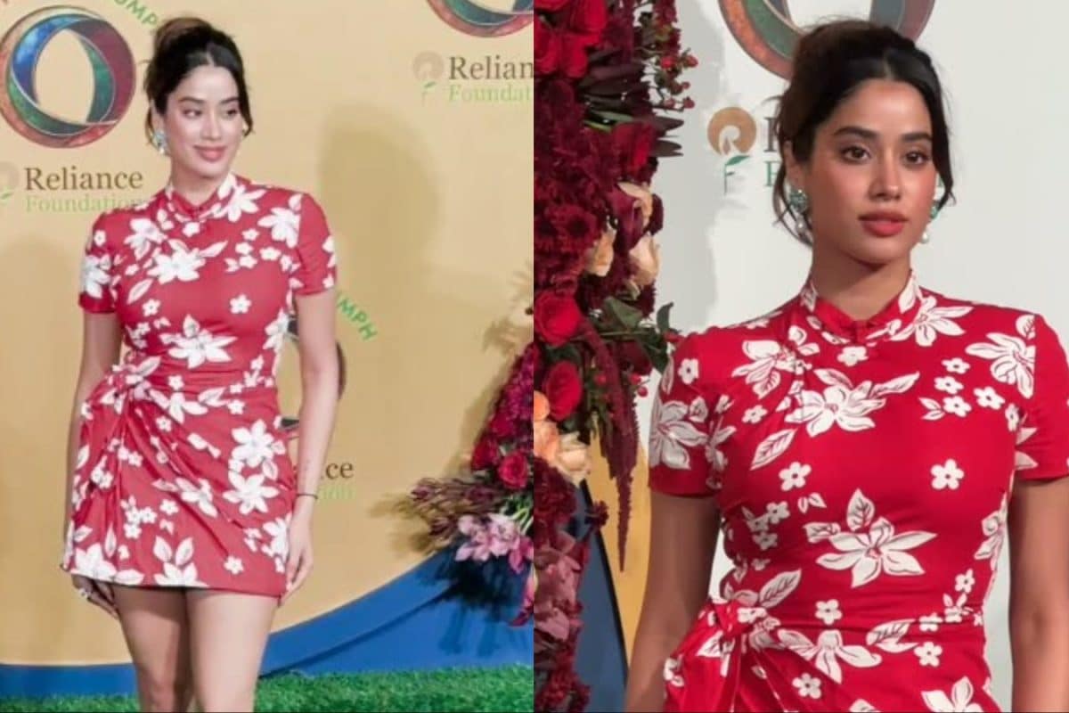 Janhvi Kapoor’s Latest Look Is A Red Miu Miu Mini With A Fresh And Modern Finish