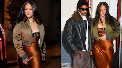 Rihanna poses with A$AP Rocky in New York City. (Images: Instagram)
