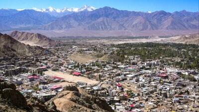 A view of the Leh town (PTI)