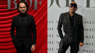 Asia's leading couturiers, Rahul Mishra and Gaurav Gupta.