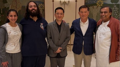 The Ambanis embrace comfort-first fashion in a rare, candid Jamnagar picture.