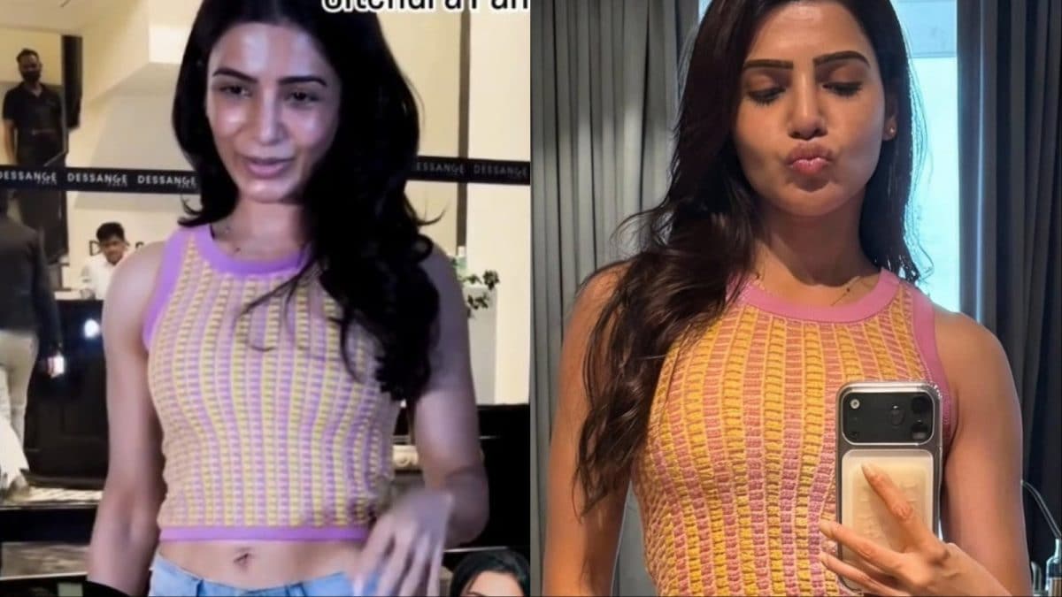 Samantha Ruth Prabhu Makes A Case For Quiet Cool In Gingham Knit And Statement Denim