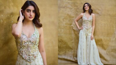Navya Nanda was styled by Allia Al Rufai and Shubhangini Gupta.