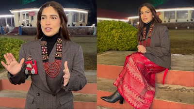 Bhumi Pednekar visited the Assam Regimental Centre in Meghalaya on Republic Day.